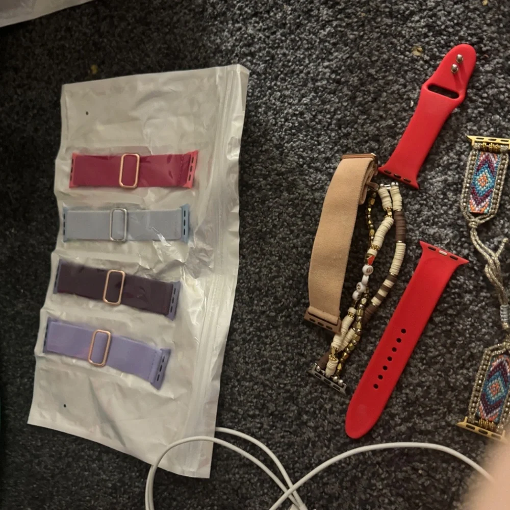 Red series 7 Apple Watch